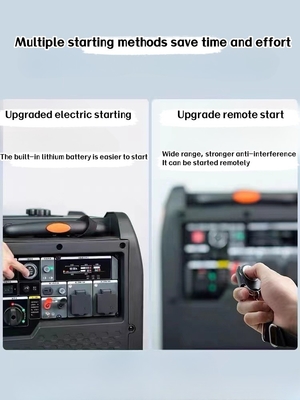 4/5/6KW Generador de gasolina de alta potencia silencioso y conversión de frecuencia con arranque remoto