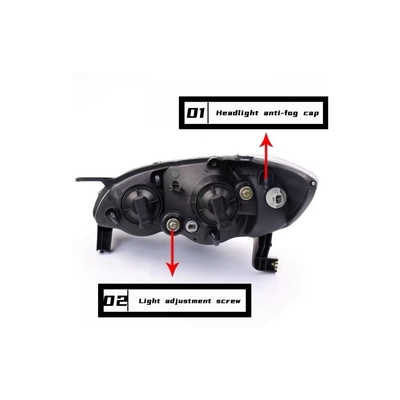BYD F3 F3R 16.10- Ensamblaje de faros para automóviles de segunda generación con fácil instalación