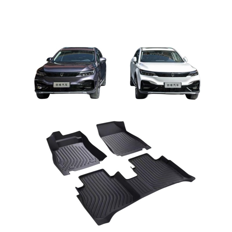 Alfombra antideslizante doble totalmente rodeada para el piso de automóvil para Skyworth EV6 y Skywell ET5