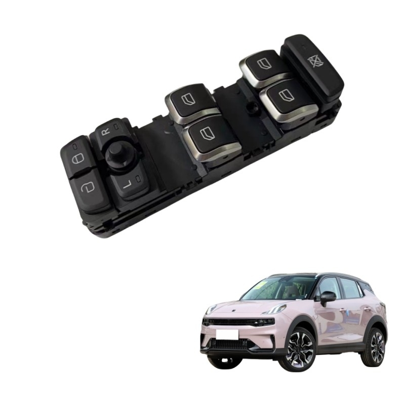Lynk Co 2017- Controlador de ascensor de vidrio Ajuste del botón de puerta delantera y trasera para Geely 01-09