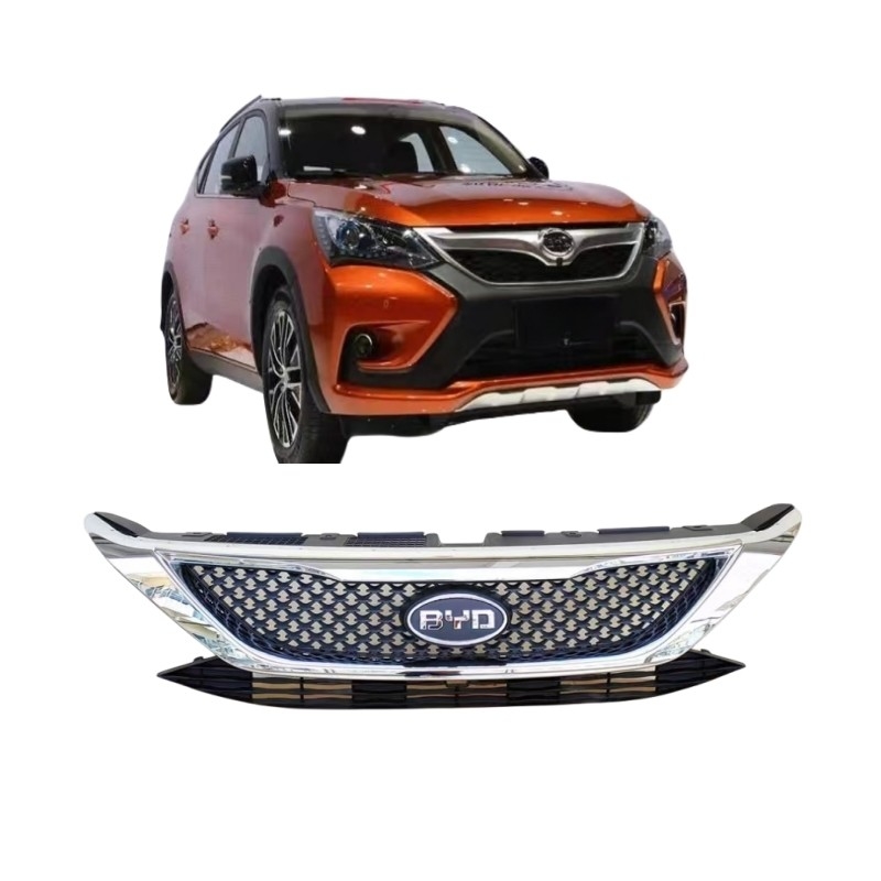 Byd Tang Red de disipación de calor frontal con accesorios de plástico y tiras brillantes