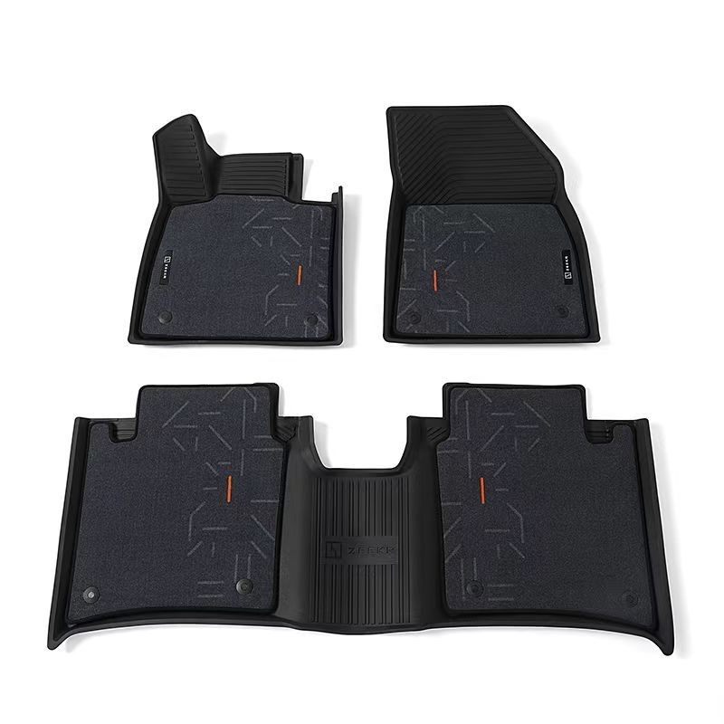 Alfombras de piso TPE de lujo para Geely ZEEKR 001 Posición del piso Material de cuero genuino