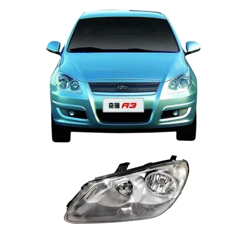 Reunión de faros de aluminio Chery A3 para luces delanteras de hatchback Partes originales de automóviles