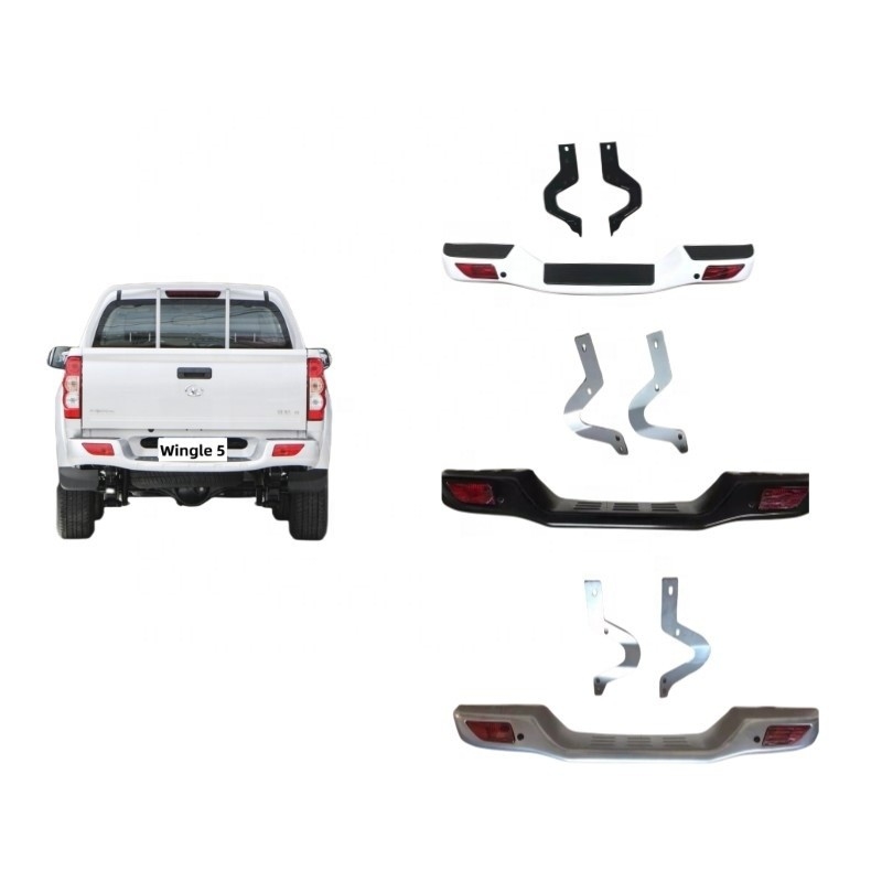 Montaje del parachoques trasero para la Gran Muralla Wingle Decoración exterior del automóvil Sliver Negro Blanco